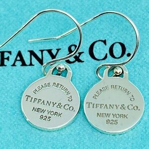 Tiffany & Co mini round tag earrings Return to Tiffany authentication